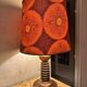 Vintage lamp with retro shade