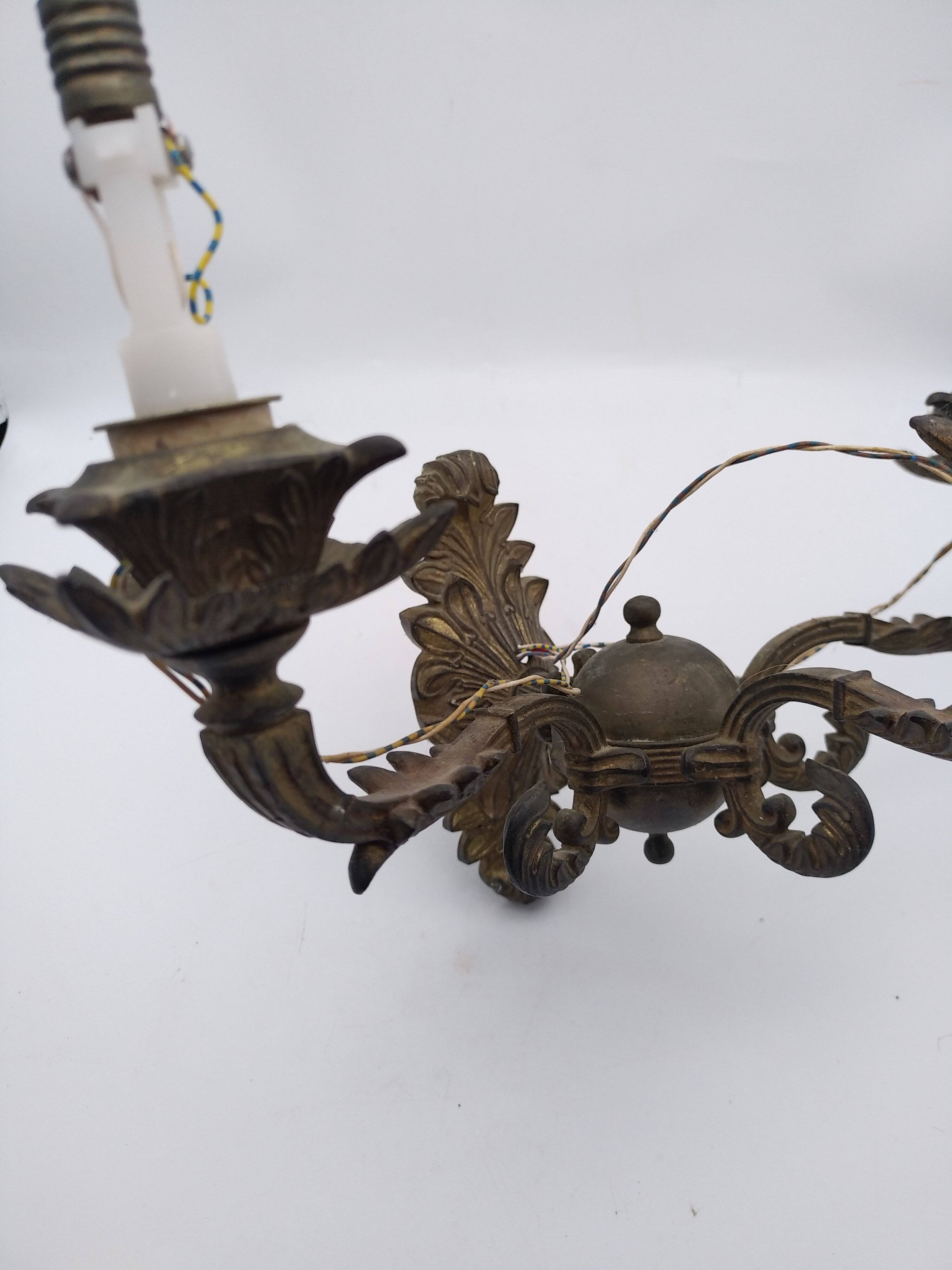 2 bronze wall lights