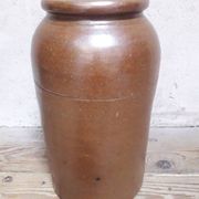 Pot grès terre vernissée H45 conserve ancien