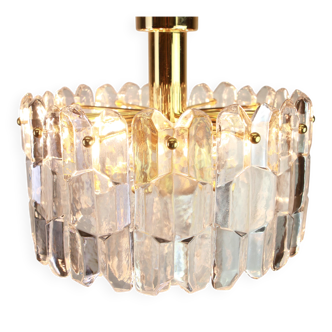 Brass lamp with Murano glass, Palazzo, Kalmar, Austria, 1970s.