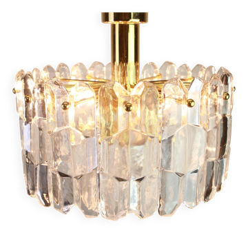 Suspension en laiton avec verre Murano Palazzo, Kalmar, Autriche, années 1970