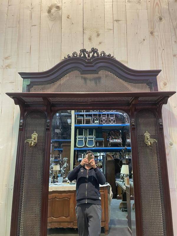 Vestiaire - Porte/Manteau  Napoléon III en acajou.