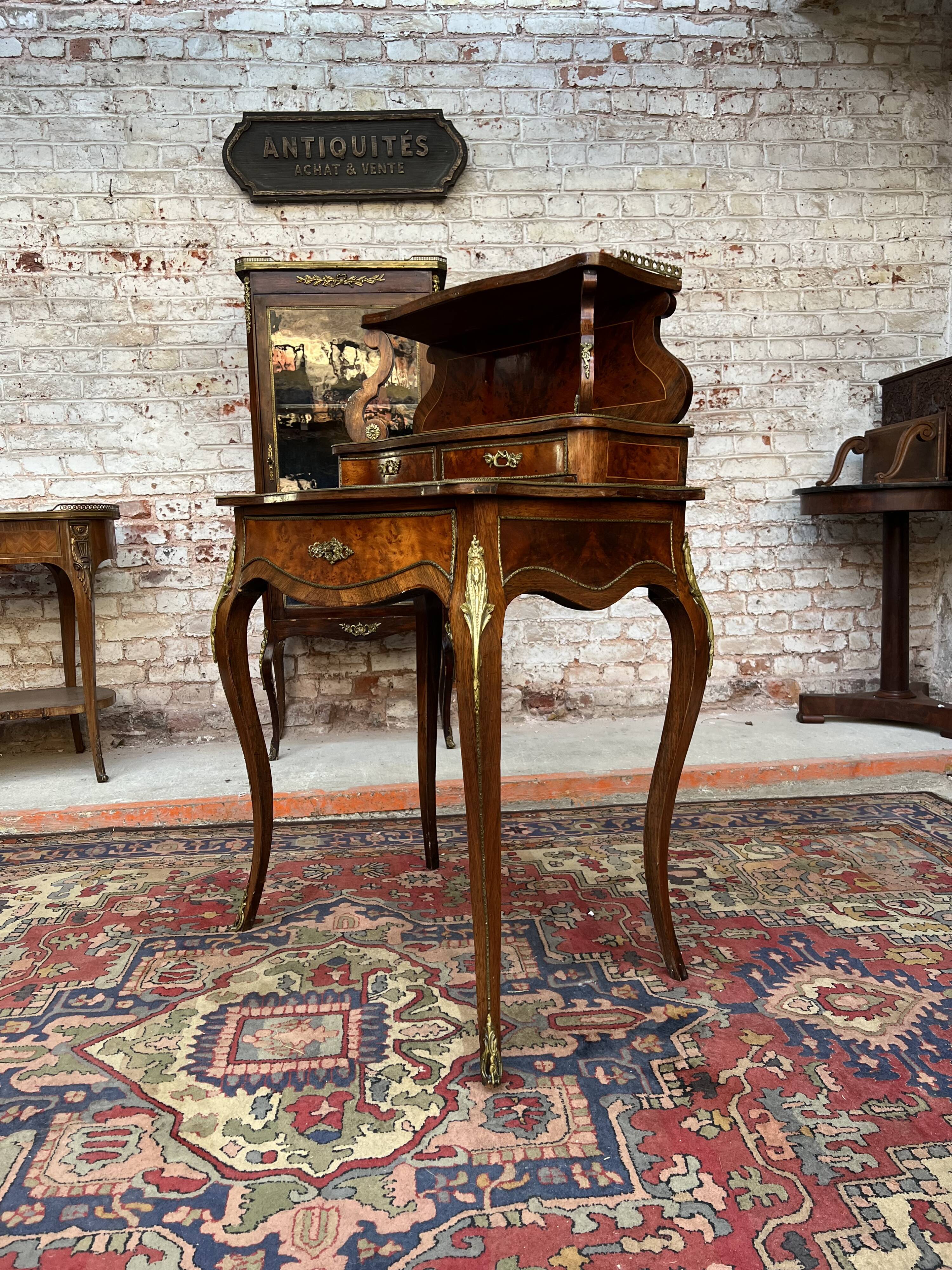 Lady Stepped Office Louis XV Style XIX Century