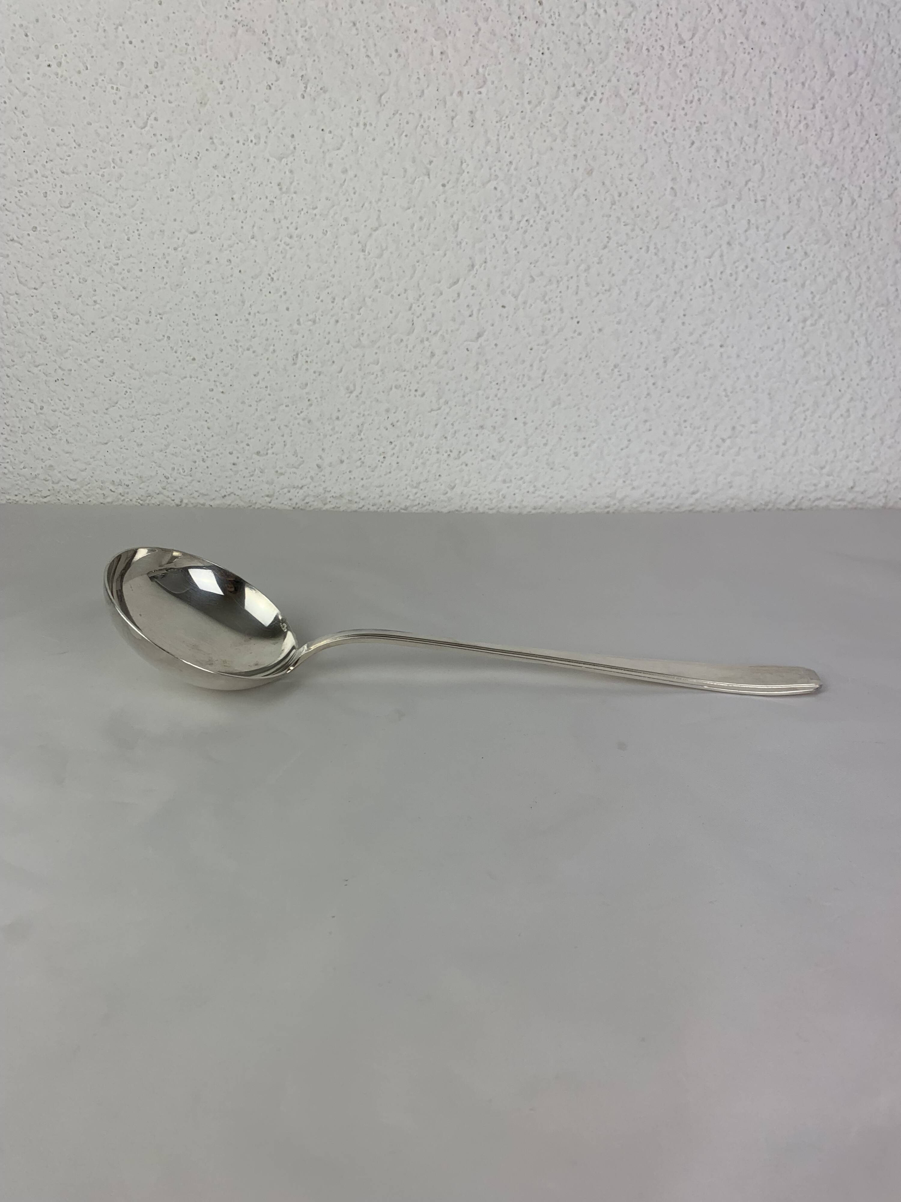 Ercuis silver-plated serving ladle