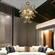 Murano Glass Feather Chandelier 1970’s
