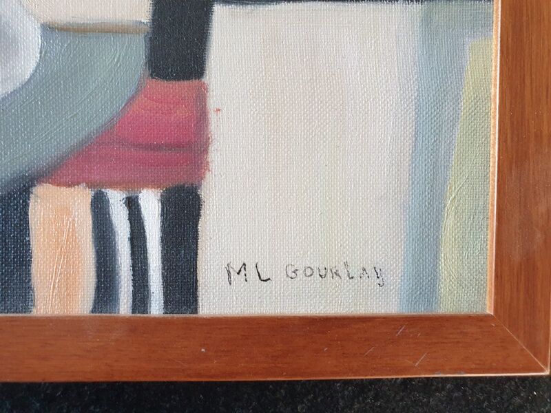 M.L Gourlay - Oil on canvas - "The saxophonist"