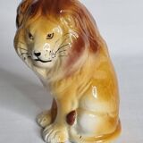 Lion in glazed ceramic, 70s