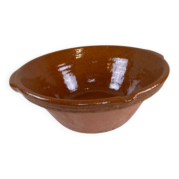 Brutalist terracotta bowl