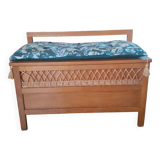 Vintage wooden storage bench
