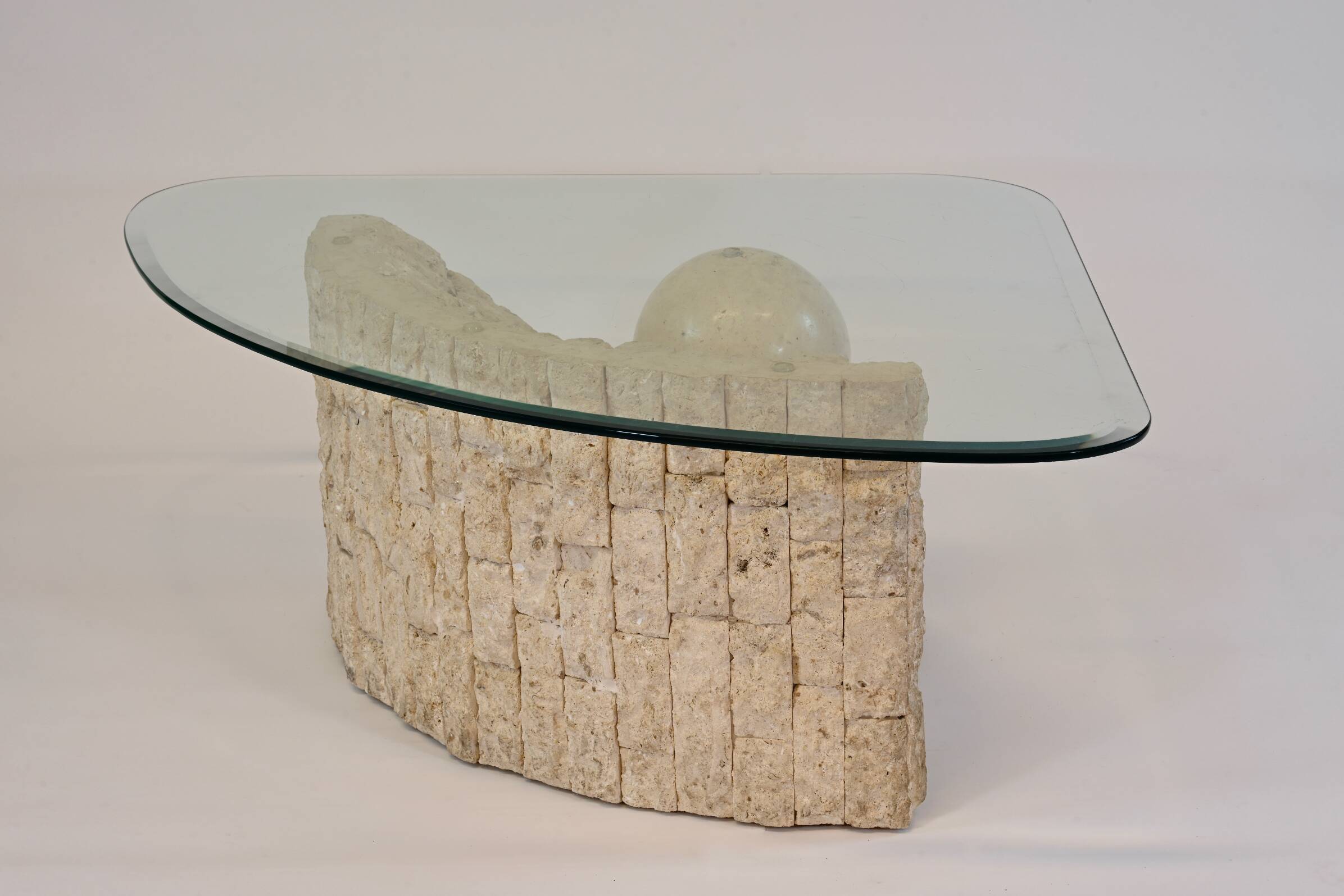 Coffee table, Mactan Stone Coffee Table by Magnussen Ponte, 1980s