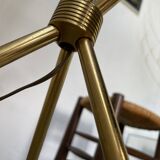 Adnet brass floor lamp with loops