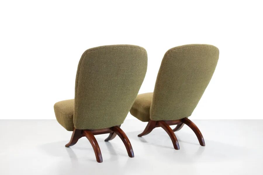 Ensemble de deux chaises Congo par Theo Ruth pour Artifort, 1960