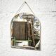 Mirror with golden edge