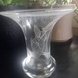 Vase vintage en verre Léonard pour Hutschenreuther