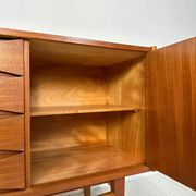 1960s Vintage Large Minimalistic Mid-Century Teak Sideboard