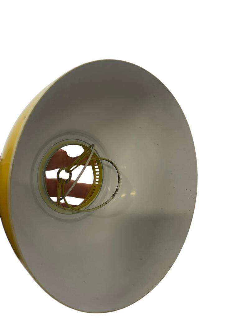 Miniature vintage yellow desk lamp