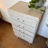 Vintage chiffonier with compass feet