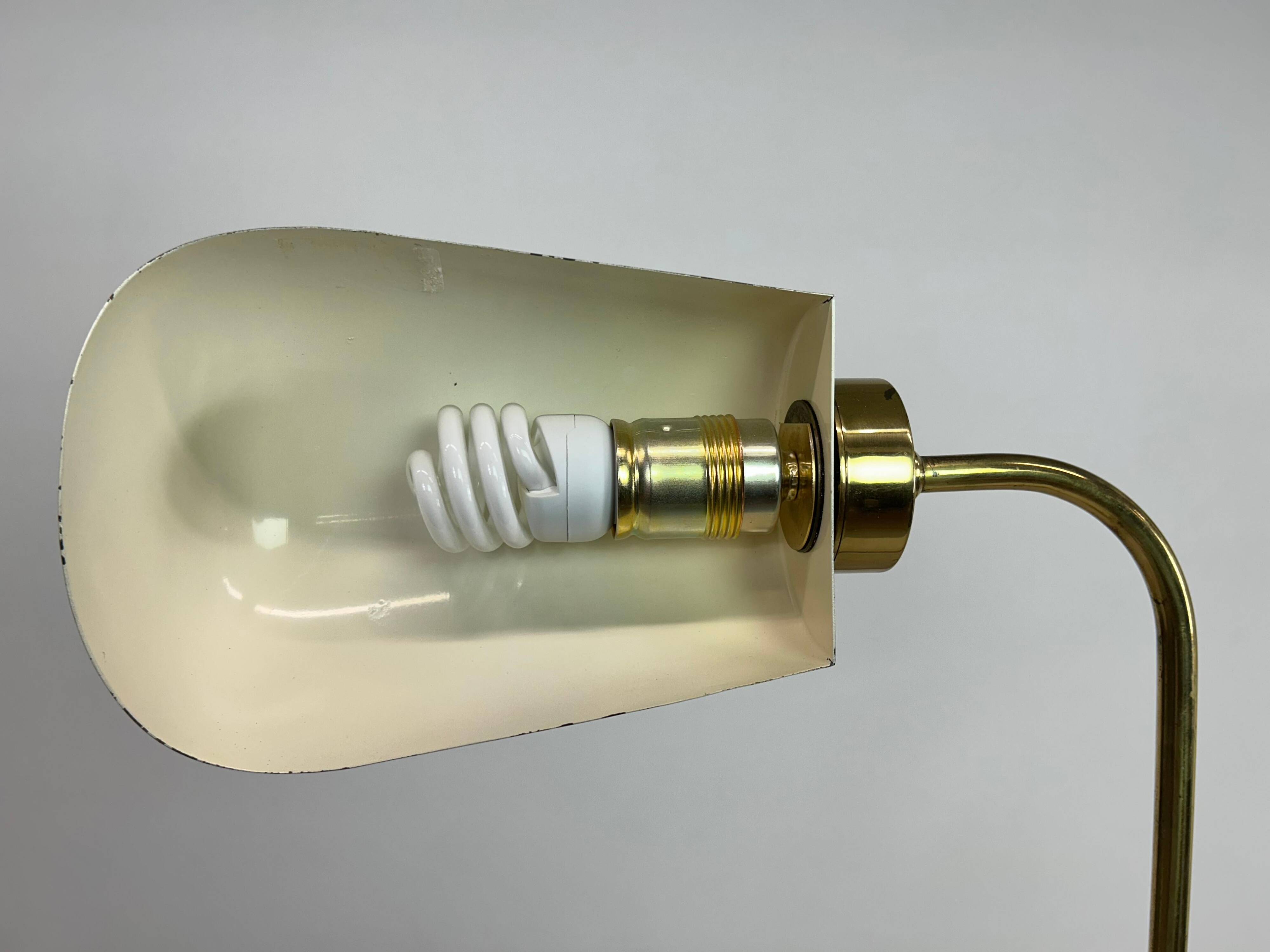 Mid-century brass floor lamp