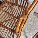 Paire de fauteuils en rotin vintage circa années 70