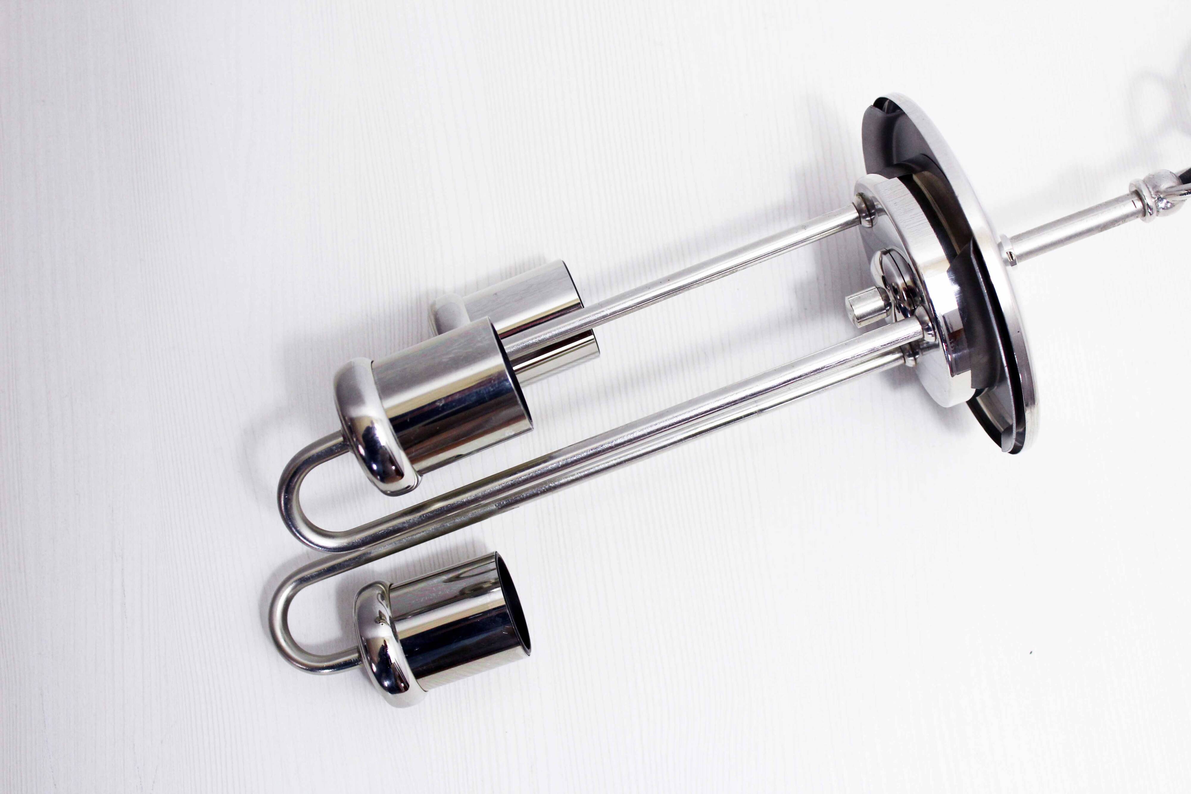 Suspension in glass and chrome metal BORN Leuchten