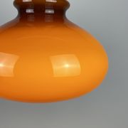 Suspension en verre brun foncé par Peill et Putzler 1960