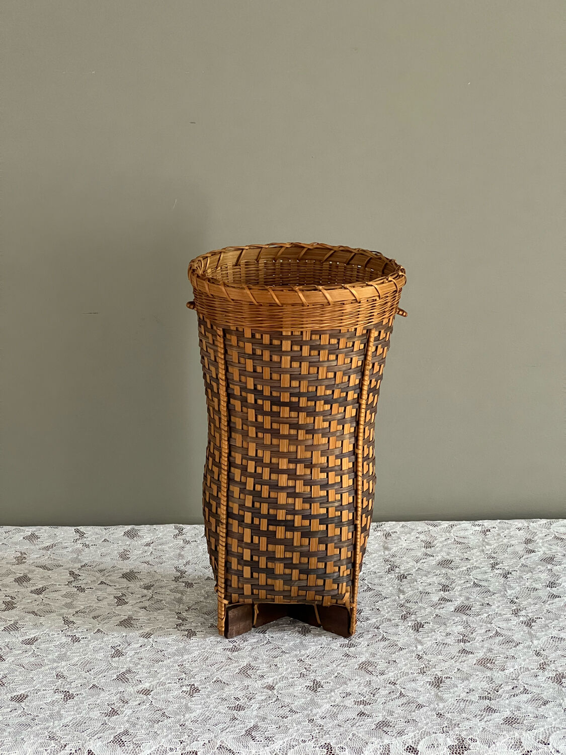 Bamboo vase for dried flowers