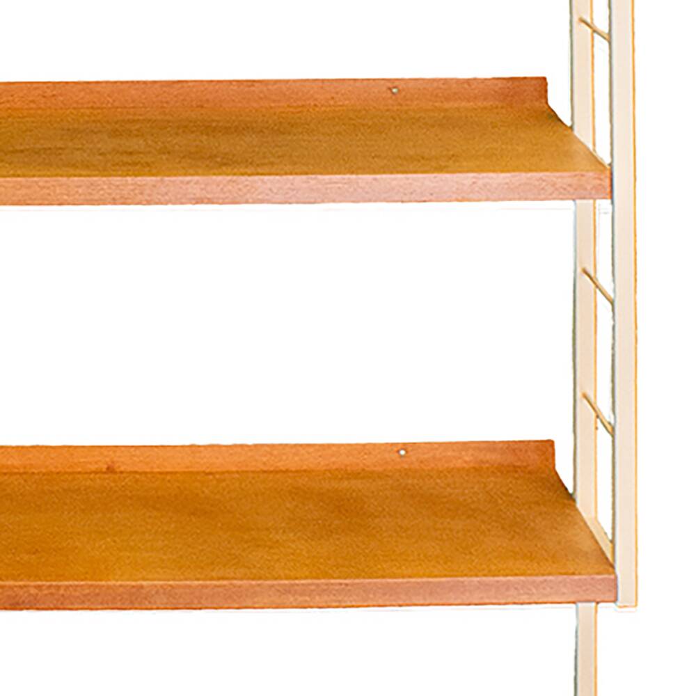 Mid Century Teak Wall Shelving Unit, Spain, 1950s