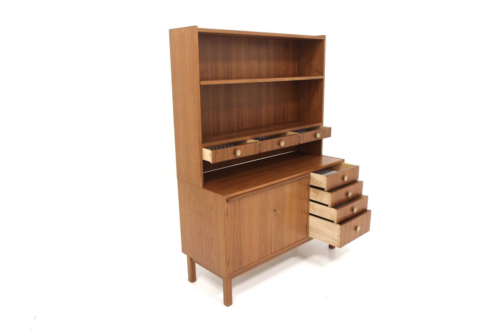 Secrétaire scandinave en teck, Suède, 1960