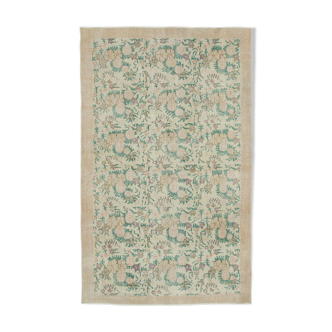 Handmade Unique Oriental Beige Carpet 165 cm x 273 cm - 36753