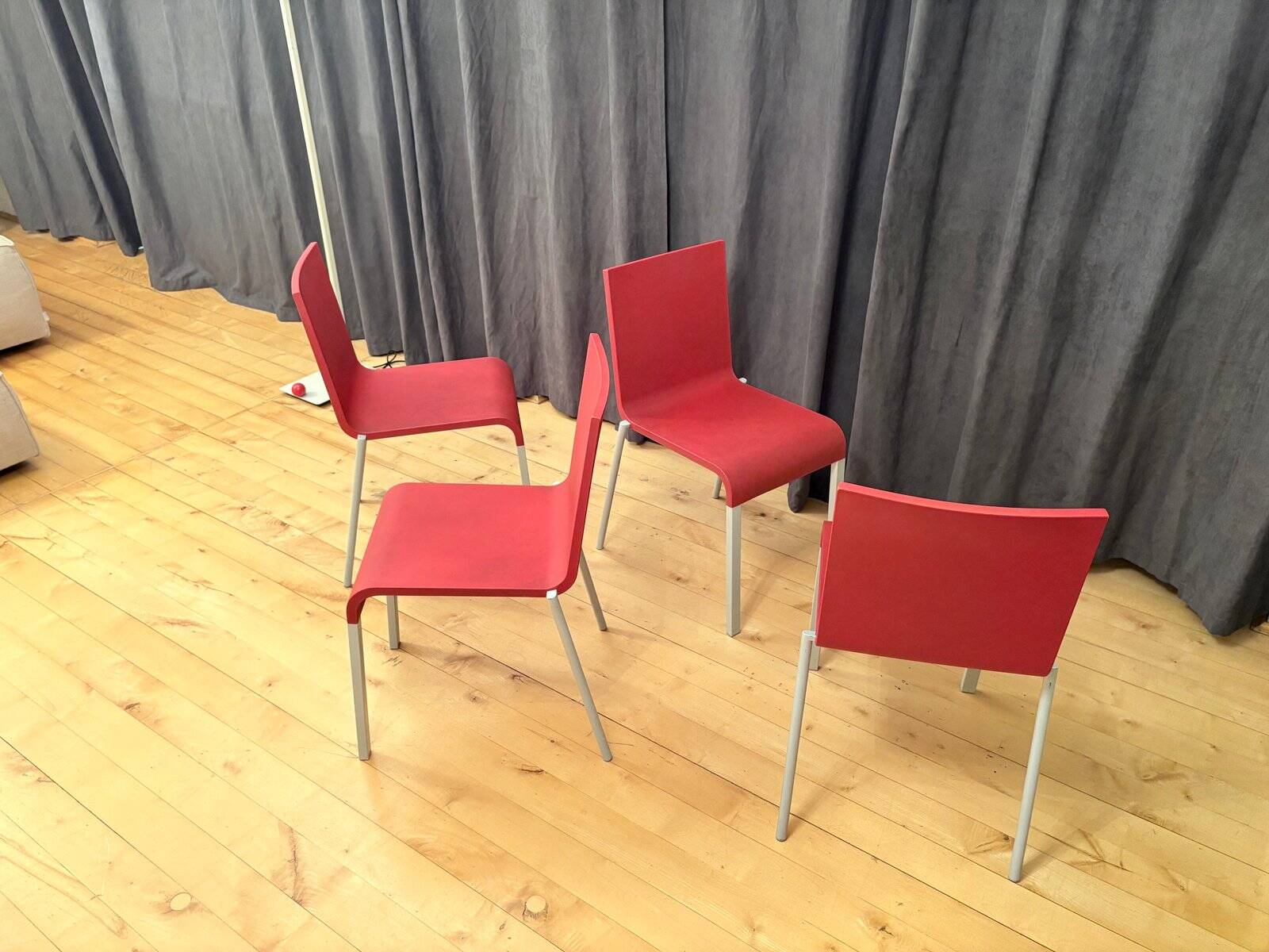 Model .03 stackable chairs by Maarten van Severen for Vitra, Switzerland, 2011, set of 4