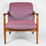 Original restored armchair GFM-64, signed by designer E.Homa, 1960s