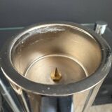 Chrome cylinder candlesticks from the 1980s