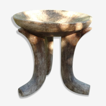 One-piece African wooden stool