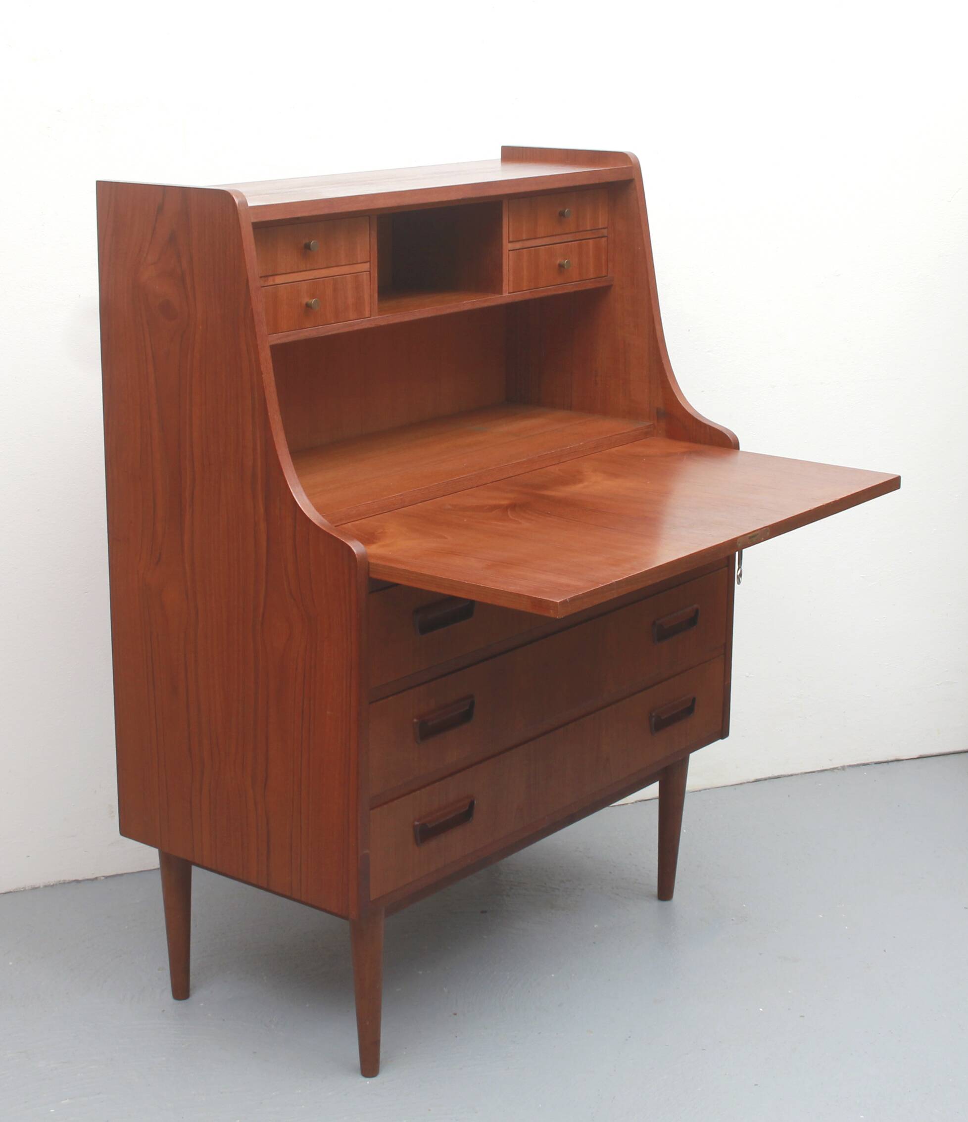 Secrétaire en teck des années 1960, Tibergaard / Gunnar Nielssen