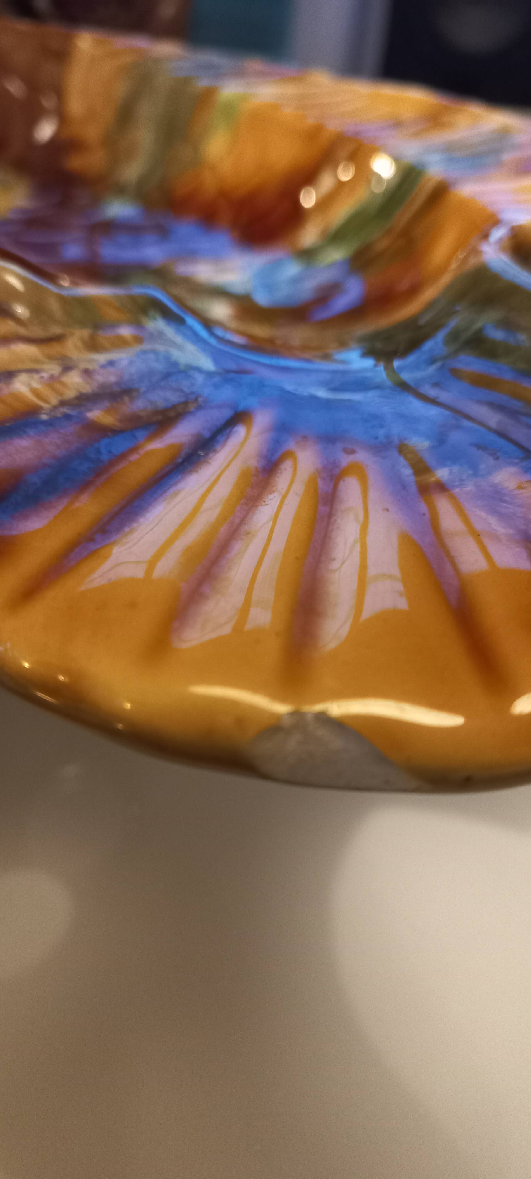 Plat "poisson" Vallauris 40 cm x 25 cm