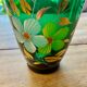 Vase en verre peint-Années 50