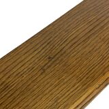 Vintage book shelf wall rack 1970s wood minimalist design