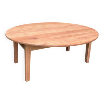 Round coffee table with flaps