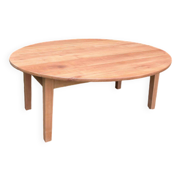 Round coffee table with flaps