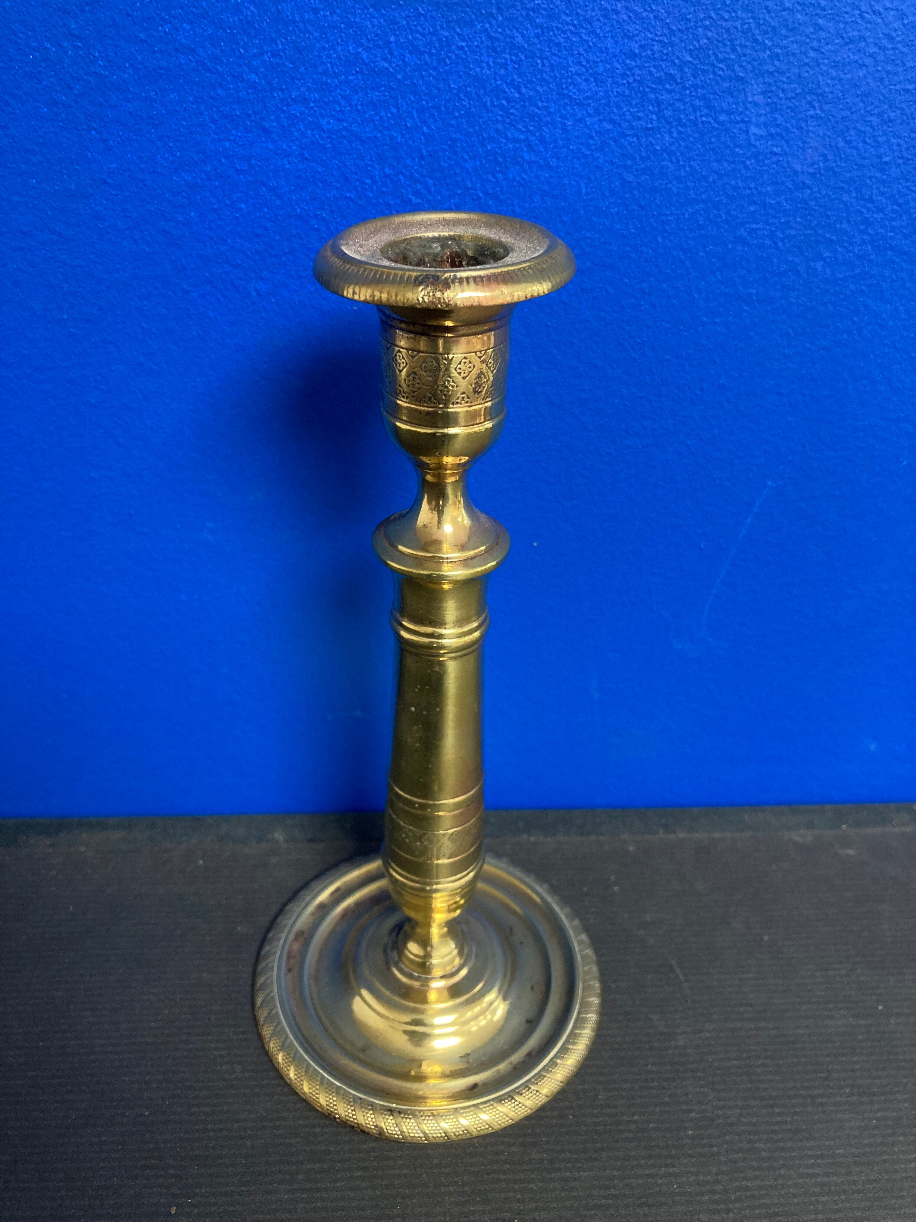 Bougeoir en laiton vintage