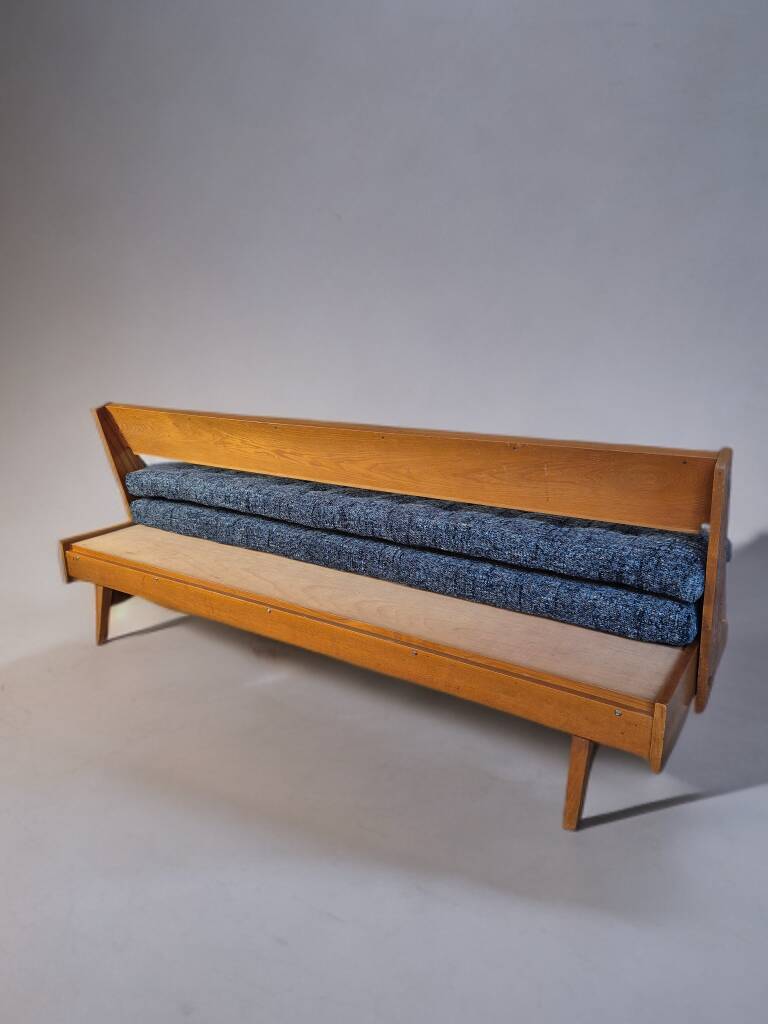Hikor Pisek daybed sofa, Vintage Czech 1960s