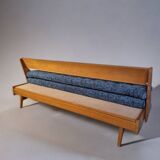 Hikor Pisek daybed sofa, Vintage Czech 1960s