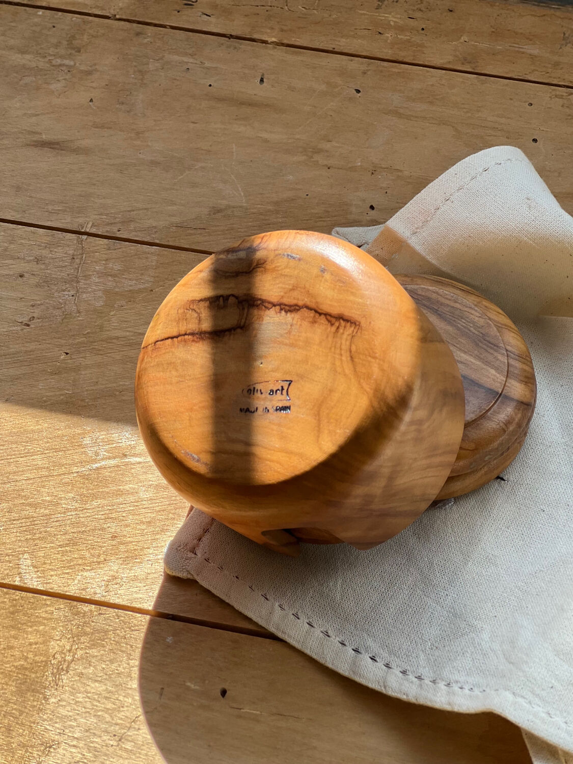 Set dessous de verre en bois d’olivier Espagne