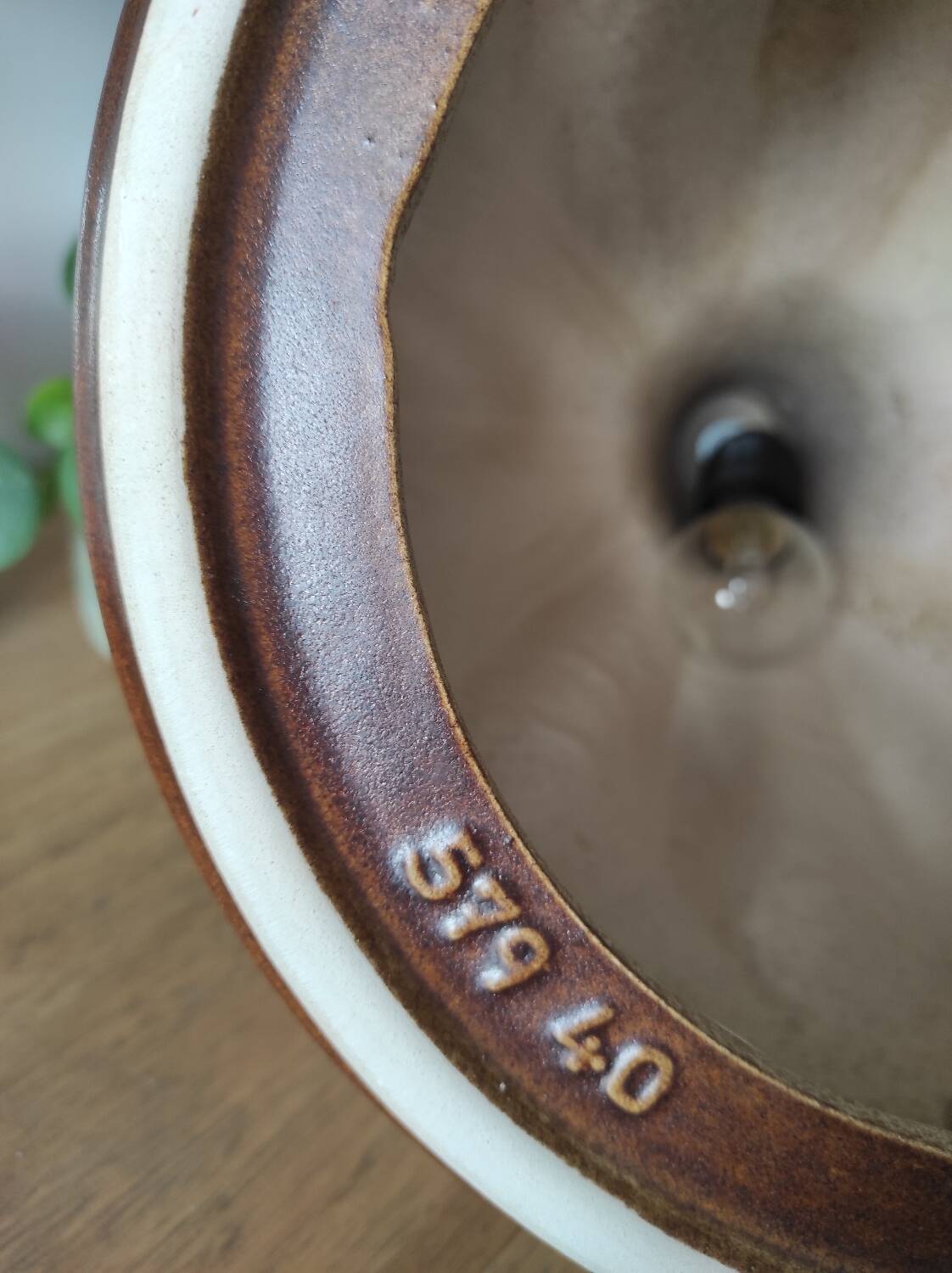 Vintage West Germany ceramic pendant light
