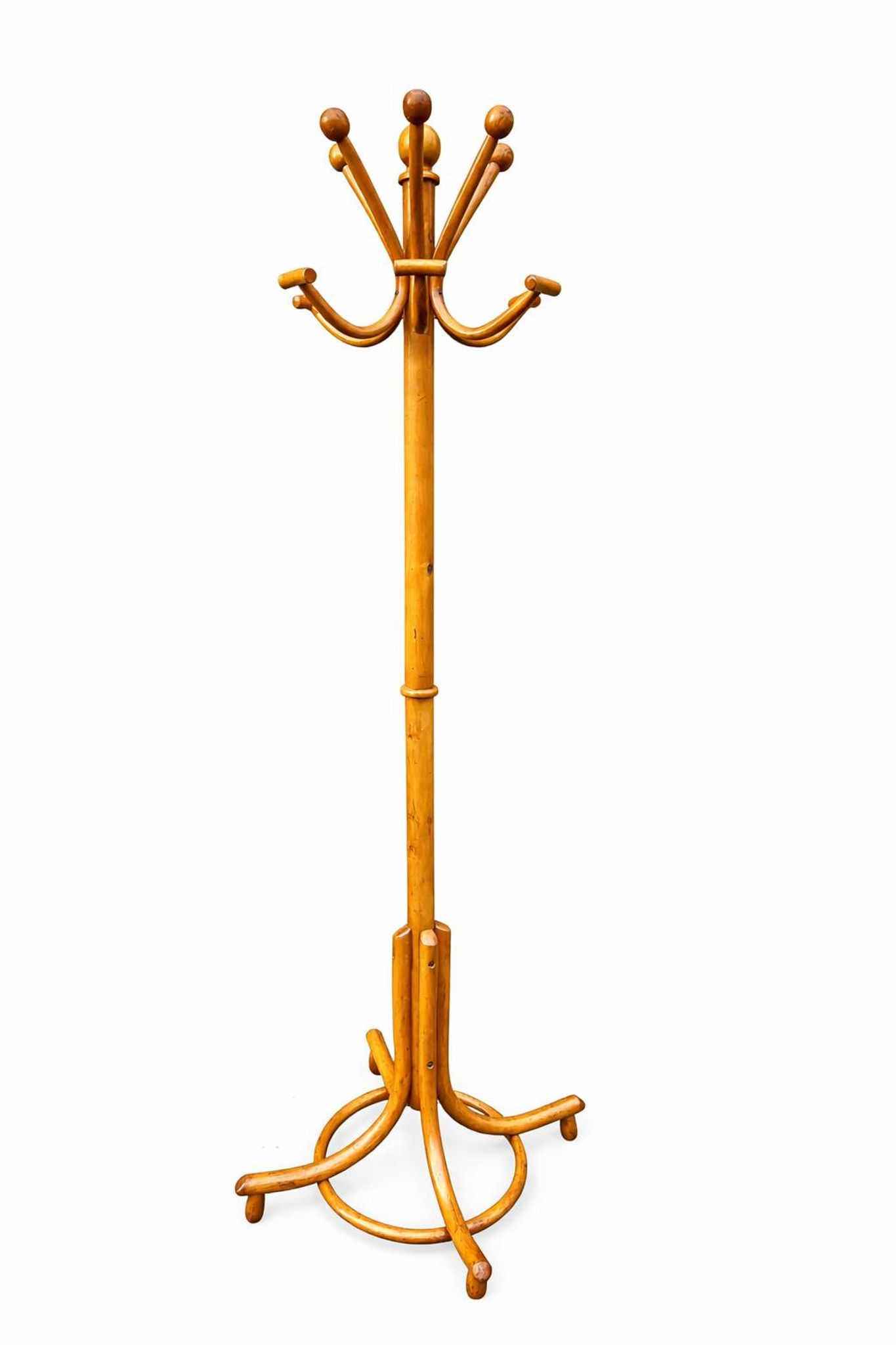 Porte manteau perroquet Antique bois courbé style Viennois