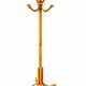 Antique curved wood parrot coat rack in Viennese style