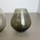 Set of Three Turmalin Vases Wilhelm Wagenfeld Wmf Attributed, Germany 1960s