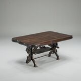 Vintage industrial gear coffee table, 1950s