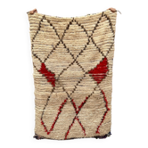 Tapis Marocain azilal beige - 114 x 166 cm