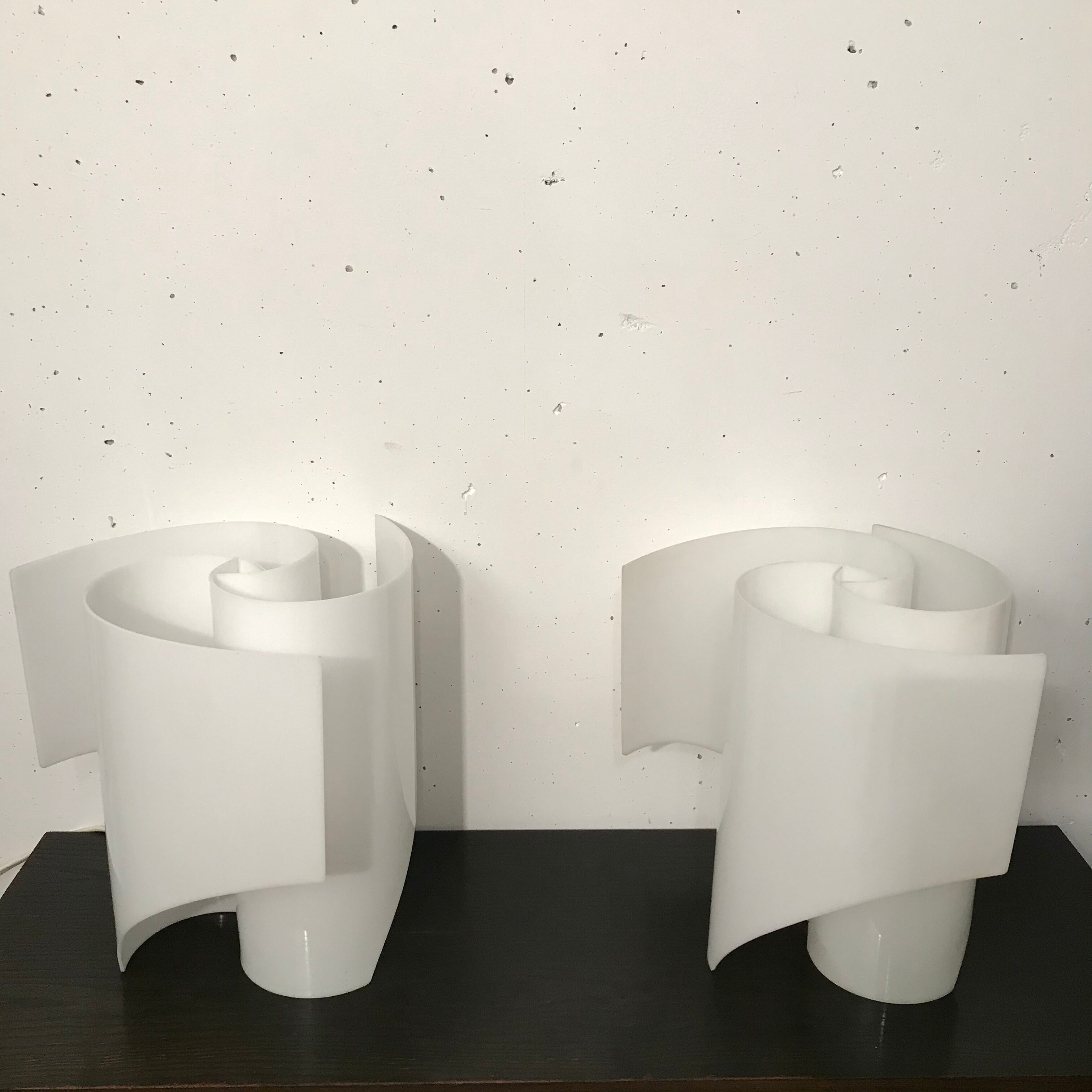 Pair of "Anemone" lamps, Podovo & Bocci, Valenti 1972